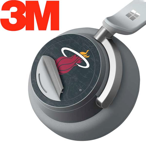 NBA Miami Heat Black Partial Logo Surface Headphones Skin